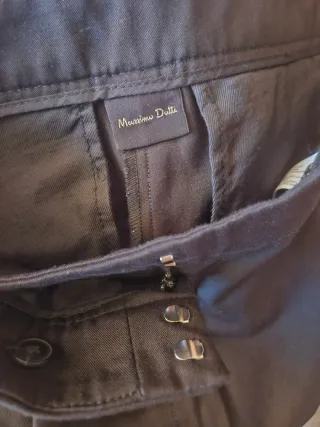 Pantalones Massimo Dutti Negros Mujer