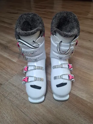 Botas de esquí Jr Rossignol blancas y rosas