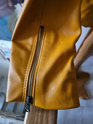 Chaqueta Biker Piel Auténtica Elastano