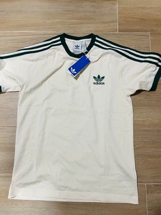 Camiseta Adidas Beige Talla M