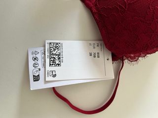 Sujetador H&M Encaje Push-Up 85B Rojo