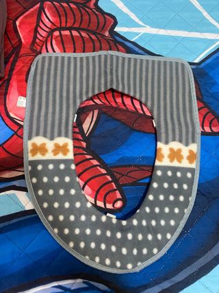 Funda de asiento de inodoro de tela