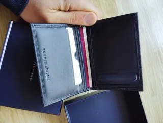 Tarjetero Tommy Hilfiger Azul Nuevo