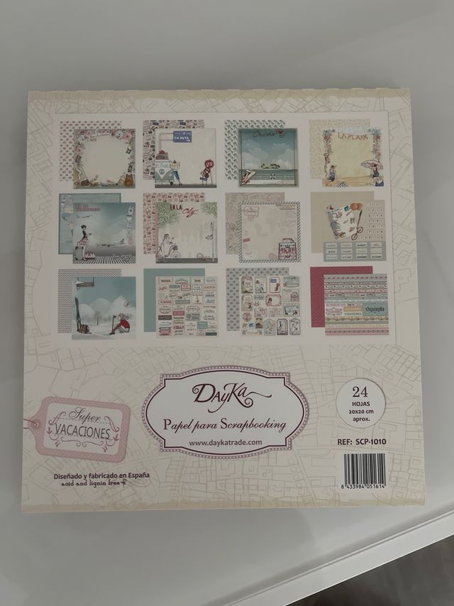 Papel para Scrapbooking Dayka Vacaciones