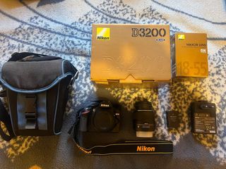 Camara de fotos Nikon D3200 + Lente 18-55