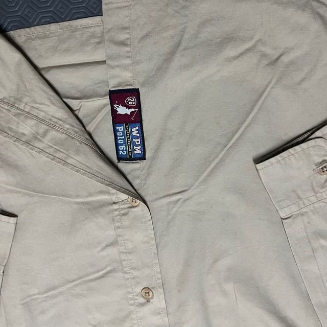 Camisa Vintage Bege WPM Polo 62 Tamanho L