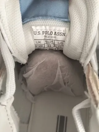 Zapatillas Polo Unisex Beige y Blanco