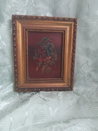 Antico quadro olio su rame