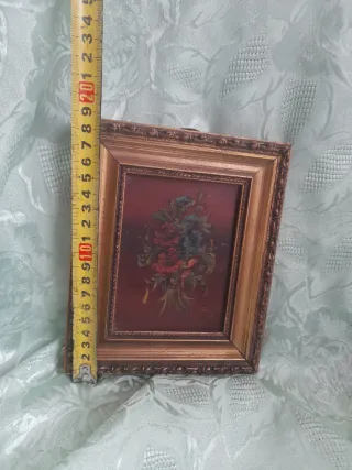 Antico quadro olio su rame