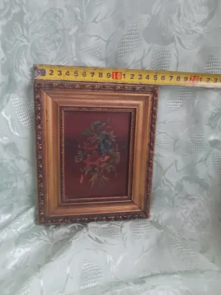 Antico quadro olio su rame