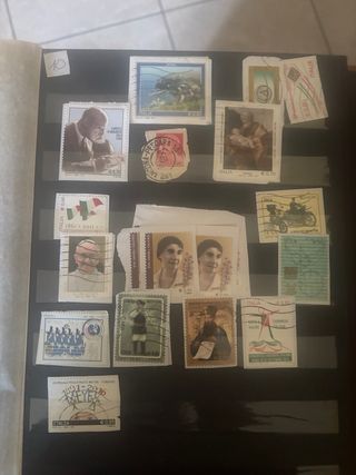 Frammenti di francobolli misti