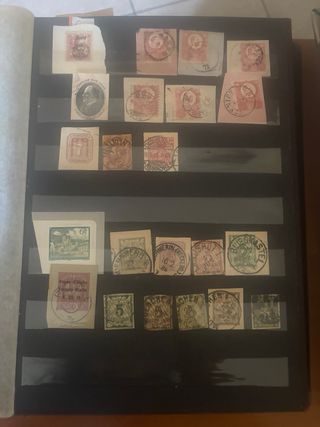 Frammenti di francobolli misti