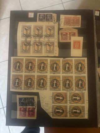 Frammenti di francobolli misti