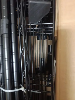 Estantería metálica negra 5 baldas