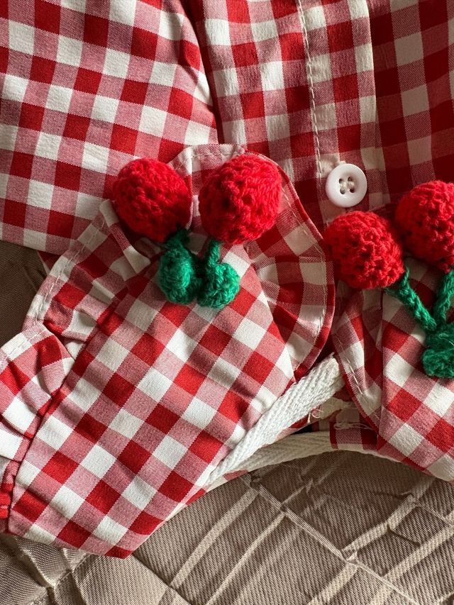 Camicia a quadri vichy per cane