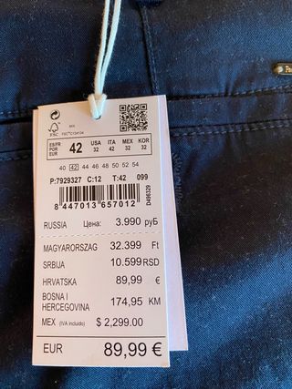 Pantalón Pedro del Hierro Azul