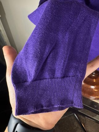 Maglia Prada Scollo V Viola