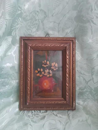 Antico quadro con fiori