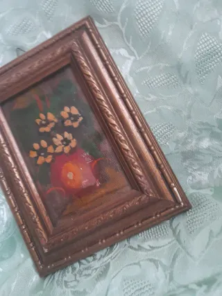 Antico quadro con fiori