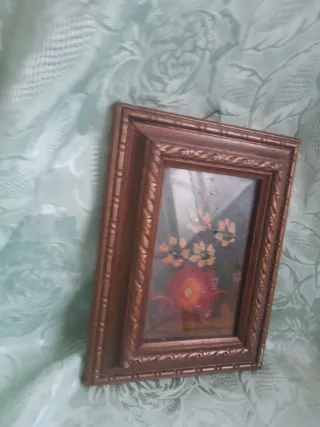 Antico quadro con fiori