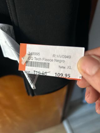 Sudadera Nike Tech Fleece XL Negra