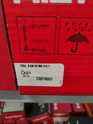 Clavos Hilti 4500 X-GN 20 MX (3/4)