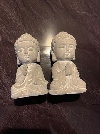 Coppia Statuine Buddha Seduto