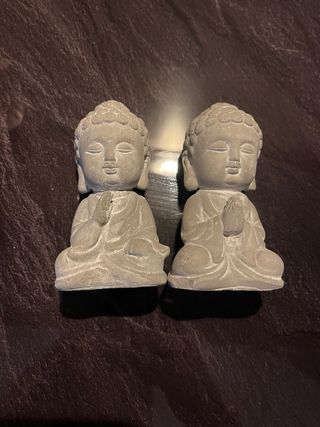 Coppia Statuine Buddha Seduto