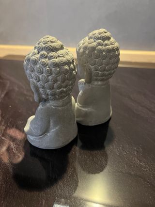 Coppia Statuine Buddha Seduto