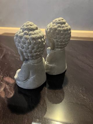 Coppia Statuine Buddha Seduto