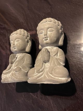 Coppia Statuine Buddha Seduto