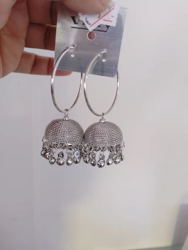 Pendientes Jhumka Aro Plata