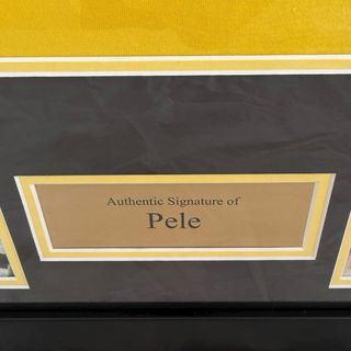 Camiseta con autógrafo de Pelé original certificad