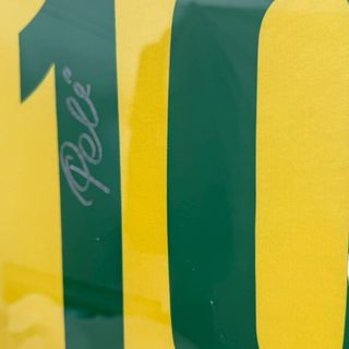 Camiseta con autógrafo de Pelé original certificad