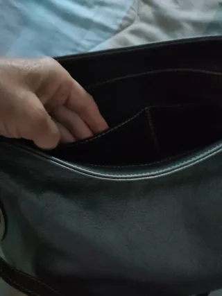 Borsa capiente in pelle donna bicolore grigio oro.