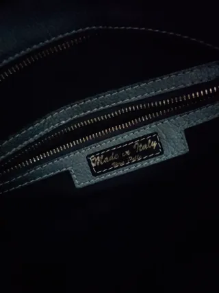 Borsa capiente in pelle donna bicolore grigio oro.