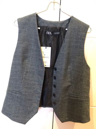 Chaleco ZARA Gris Talla S