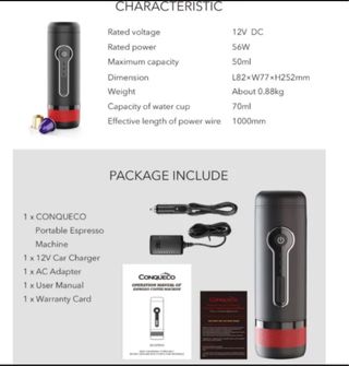 Cafetera Portátil Conqueco