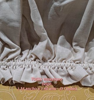 Cortina Veneciana Beige 135x160cm