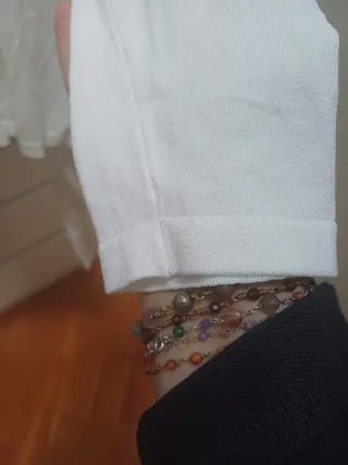 Twin set viscosa bianco