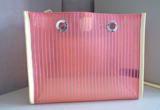 Bolso Tous Nylon y Piel Rosa y Amarillo