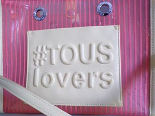 Bolso Tous Nylon y Piel Rosa y Amarillo