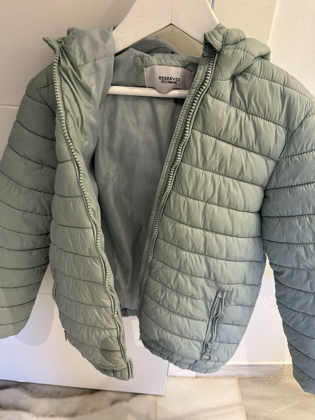 Abrigo Celeste Talla 7-8 Años