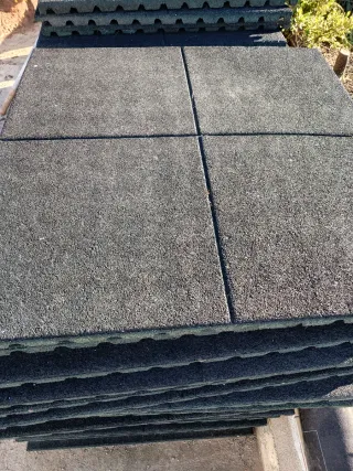 Losetas de caucho para exterior 1m por 1m