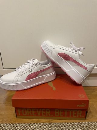 Zapatillas Puma Blancas y Rosas
