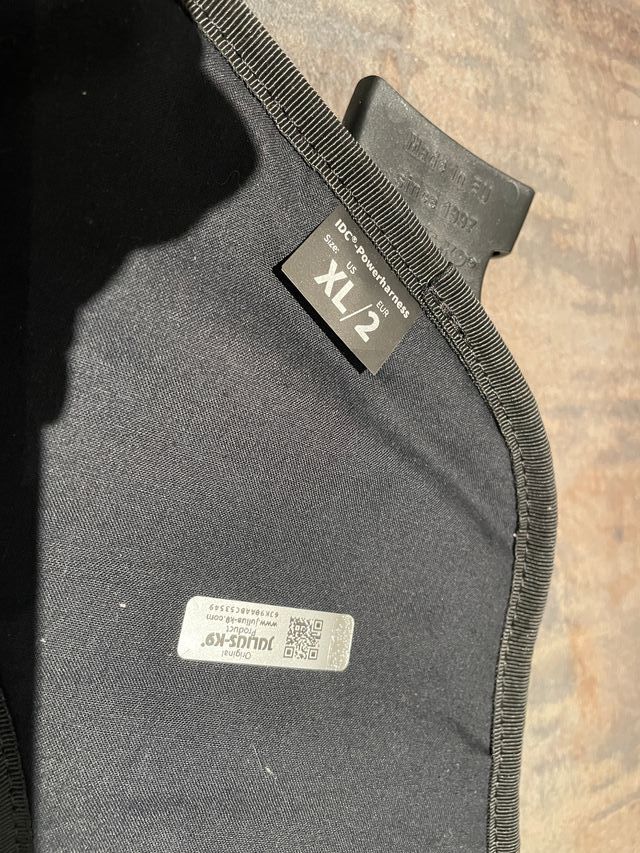 Arnés Julius-K9 IDC POWER XL/2 NEGRO - NUEVO