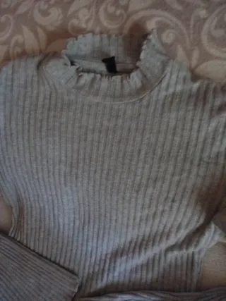 Jersey Stradivarius gris talla S