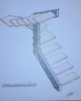 Escaleras, estructuras y muebles de hierro