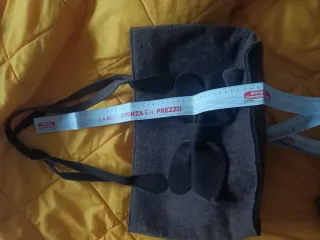 Borsa in panno con fiocco