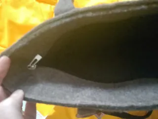 Borsa in panno con fiocco